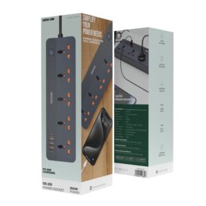GREEN LION GS-250 POWER SOCKET 2500W BLACK GNGS250PSBK