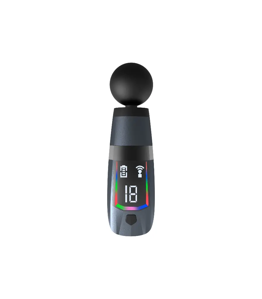 Green Lion Multifunctional Massage Gun (Black, GMG-05, GNMLTFMGNBK) - Deep Tissue Muscle Relief with Multiple Attachments - Image 3