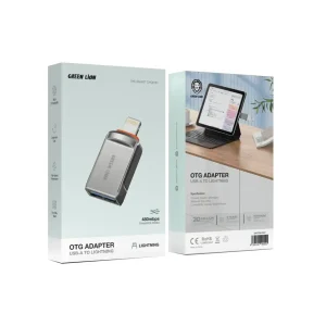 GREEN LION OTG ADAPTER USB A TO USB C GRAY GNOTGACTAGY