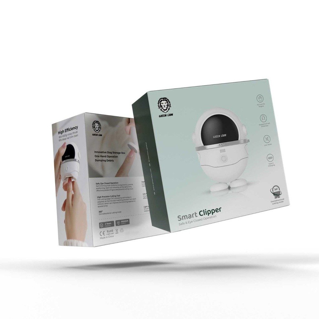 Green Lion Smart Electric Nail Clipper White GNSMTNCLPRWH - Image 3
