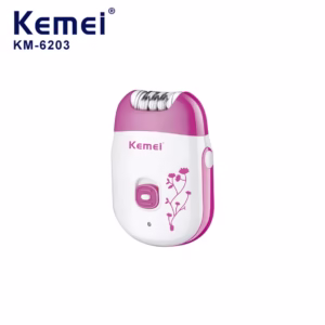 Introducing the KEMEI KM-6203 – a sleek and professional mini hair plucker and body trimmer specially designed for women seeking salon-quality grooming in the comfort of home.