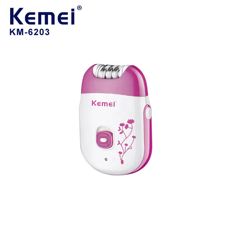 Introducing the KEMEI KM-6203 – a sleek and professional mini hair plucker and body trimmer specially designed for women seeking salon-quality grooming in the comfort of home.