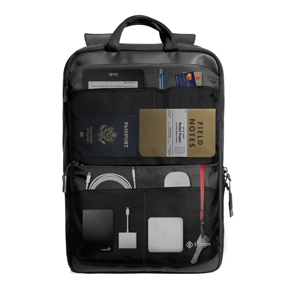 Tomtoc Navigator T71 15.6-inch Laptop Backpack (Black, T71M1D1) - Sleek and Durable Travel Companion - Image 7