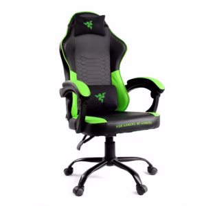 Level up your setup with the Razer Gaming Chair in bold Black and Green