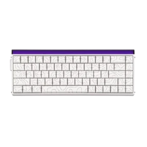 Unleash peak performance with the AULA Hero68HE Wired Mechanical Gaming Keyboard in Contour White.