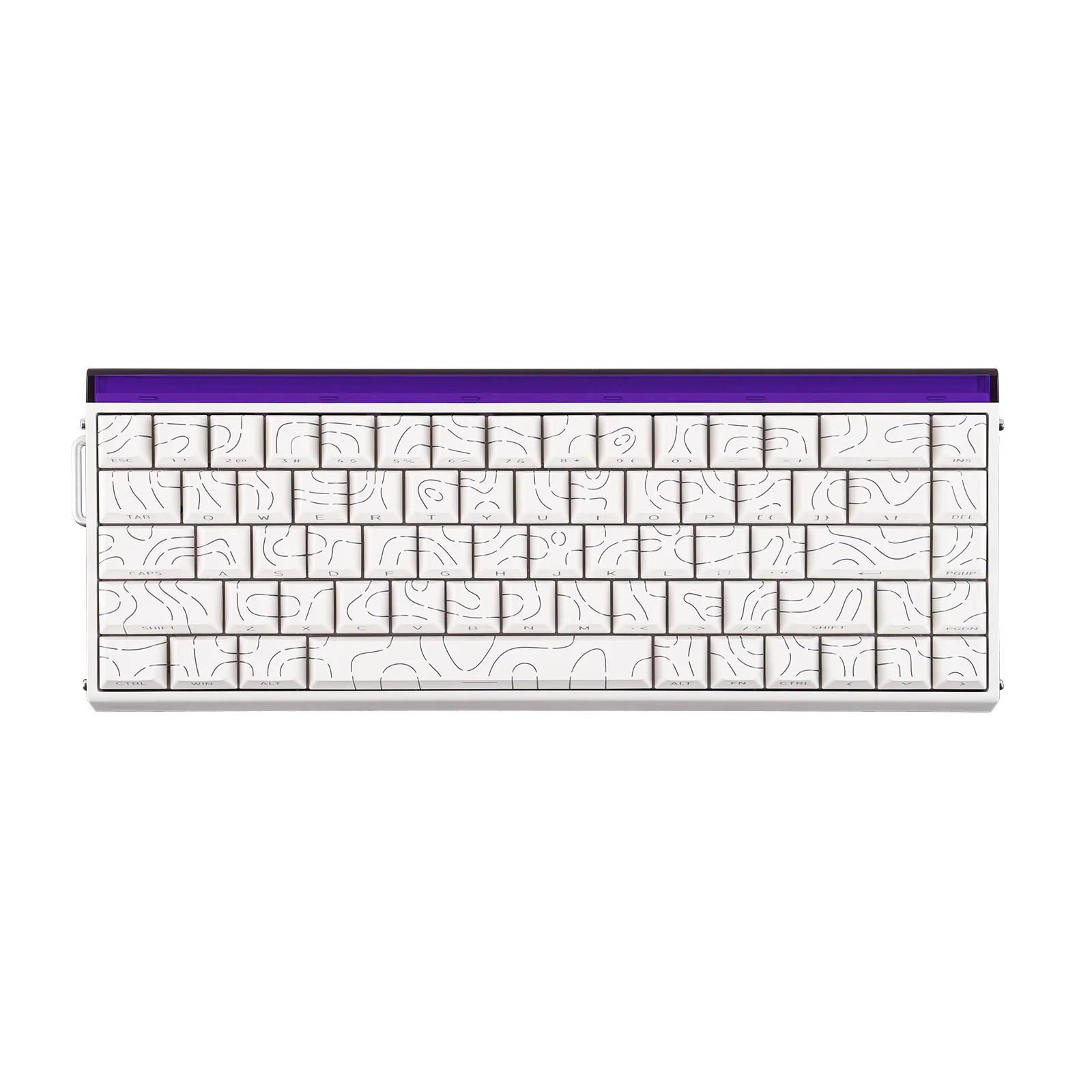 Unleash peak performance with the AULA Hero68HE Wired Mechanical Gaming Keyboard in Contour White.