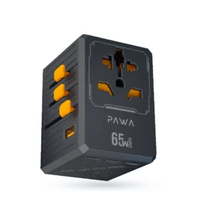 PAWA UNIVERSAL GAN 65W TRAVEL ADAPTER BLACK PW-TCUTA65W-BK