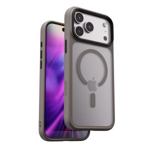 Blupebble Hybrid Matte Case With MagSafe For iPhone 17 Pro Max Gray BP-IPHMAT17MAX-GY