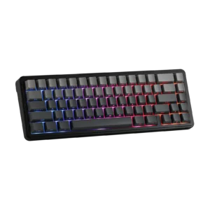 AULA 65 KEYS RGB 65% MECHANICAL GAMING KEYBOARD TRI MODE GREY WOOD V3 SWITCH BLK-GRY F65