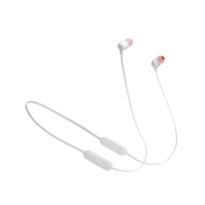 Enjoy powerful audio and seamless connectivity with the JBL TUNE 125BT Headset in classic white.