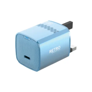 PAWA RETRO PD25W ONLY PD PORT UK CHARGER BLUE TITANIUM PW-TCRT25UK-BLTT