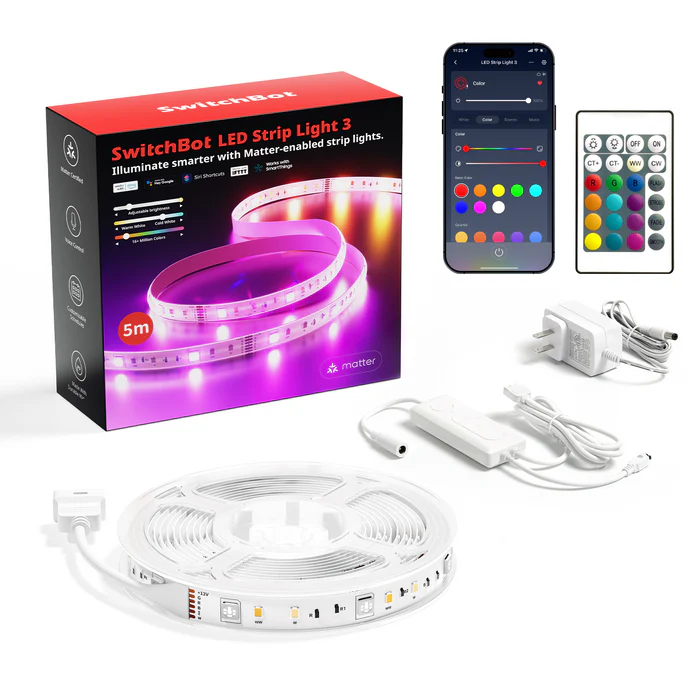 Brighten up your space with the SwitchBot LED Strip Light 3 W1702110