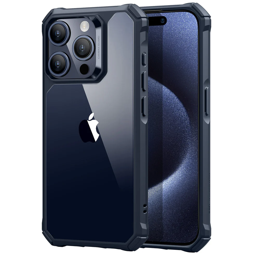 Protect your iPhone 15 Pro Max in style with the ESR Air Armor Series Case in Frosted Black.