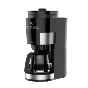 LEPRESSO COFFEE BREWER WITH BEAN GRINDER BLACK LP10GCMWB
