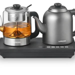 LEPRESSO AURABREW TEA BREWER AND WATER BOILER WITH INTERACTIVE PANEL GREY LPCFFAB0032GY