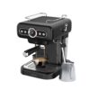 Lepresso Retro Espresso Machine LP012 Black - 15 Bar, Milk Steamer, Boiler Gauge