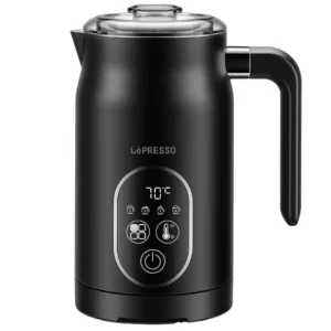LEPRESSO FOUR FROTH MILK FROTHER TEMPERATURE CONTROL 270ML BLACK LPCFFM0027