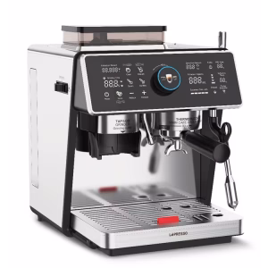 LEPRESSO VIVENTE SEMI AUTOMATIC DUAL BOILER COFFEE MACHINE WITH TOUCH DISPLAY SILVER LPCFFVSA0047SL