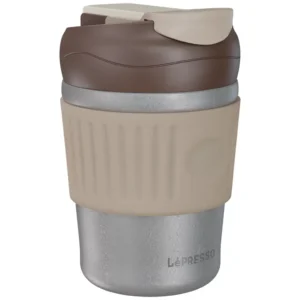 LEPRESSO MORNINGSCAPE TUMBLER MUG DUAL SLIP GREY LPPBCFFCGY