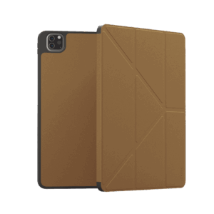 LEVELO IPAD PRO 12.9 INCH ELEGANT HYBRID LEATHER MAGNETIC CASE BROWN LVLELGP12BR