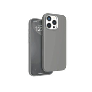 Protect your device in style with the Levelo iPhone 16 Pro Max Iris MagSafe Liquid Silicone Case Gray LVLIMSC16PMGY