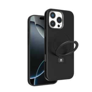 LEVELO IPHONE 16 PRO IRIS PRO MAGSAFE LIQUID SILICONE CASE BLACK LVLIPSC16PBK