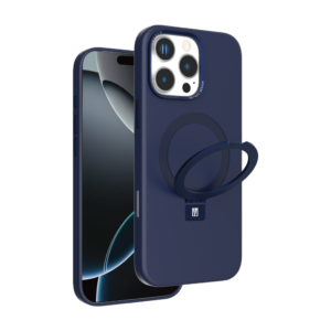 LEVELO IPHONE 16 PRO IRIS PRO MAGSAFE LIQUID SILICONE CASE BLUE LVLIPSC16PBL