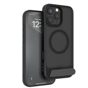 LEVELO IPHONE 16 PRO MATTEO CASE WITH BOTTOM STAND GRIP LVLMCBSG16PBK