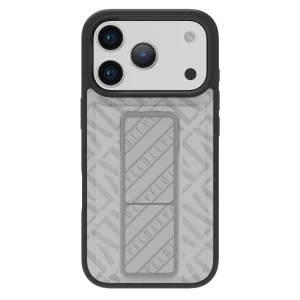 LEVELO MORPHIX CUERO IPHONE 17 PRO MAX GRIPSTAND CASE CLOUD GREY LVLMRPCGIP17PMCGY
