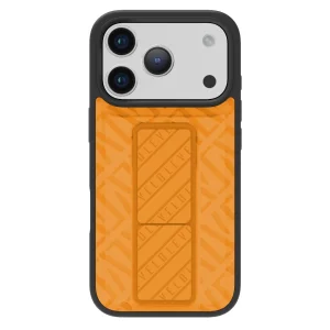 LEVELO MORPHIX CUERO IPHONE 17 PRO GRIPSTAND CASE SUNRISE ORANGE LVLMRPCGIP17PSORG