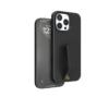 Protect and enhance your iPhone 16 Pro with the LEVELO Morphix Silicone Case with Leather Grip (LVLMSL16PBK) in Black