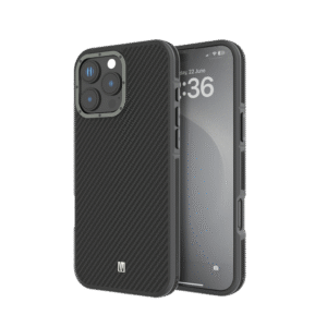 LEVELO IPHONE 16 PRO MAX OX CARBON CASE BLACK LVLOC16PMBK