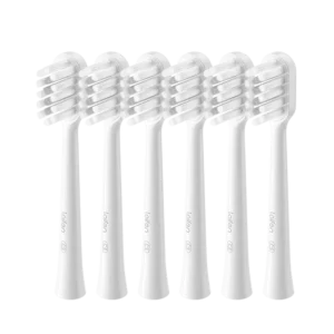 Laifen Gum Care Brush Head White X6 (Pack of 6) - Gentle & Effective for Wave Toothbrush