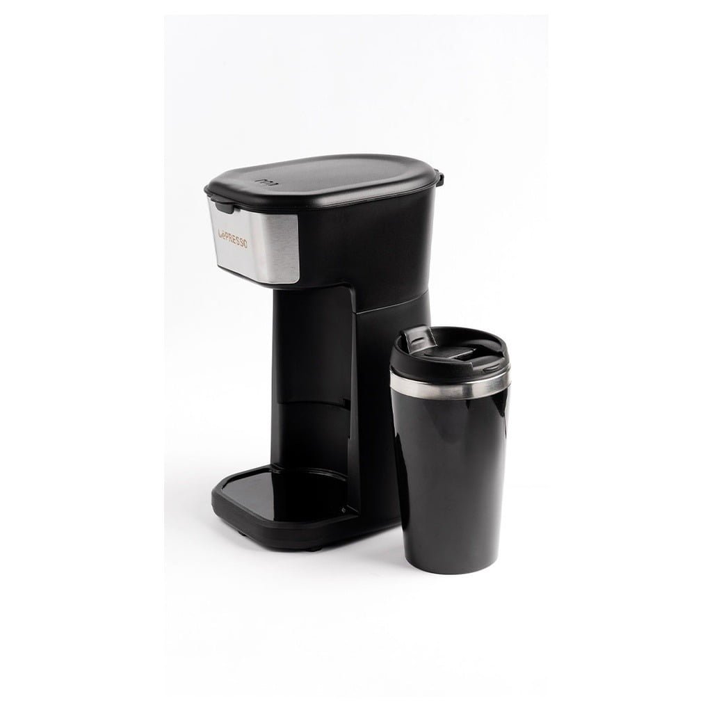 LEPRESSO INSTANT COFFEE BREWER WITH TRAVEL MUG 400ML BLACK LPCMTMBK - Image 3