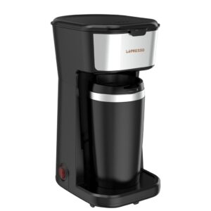 LEPRESSO INSTANT COFFEE BREWER WITH TRAVEL MUG 400ML BLACK LPCMTMBK