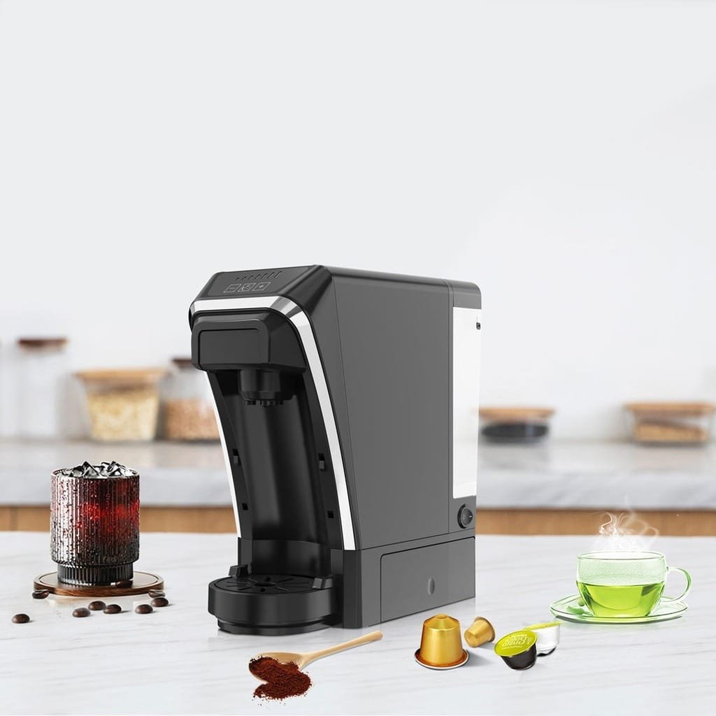 LEPRESSO MULTI CAPSULE TEA & COFFEE MACINE WITH ITALIAN PUMP/FLOW METER BLACK LPMFCMSBK - Image 6