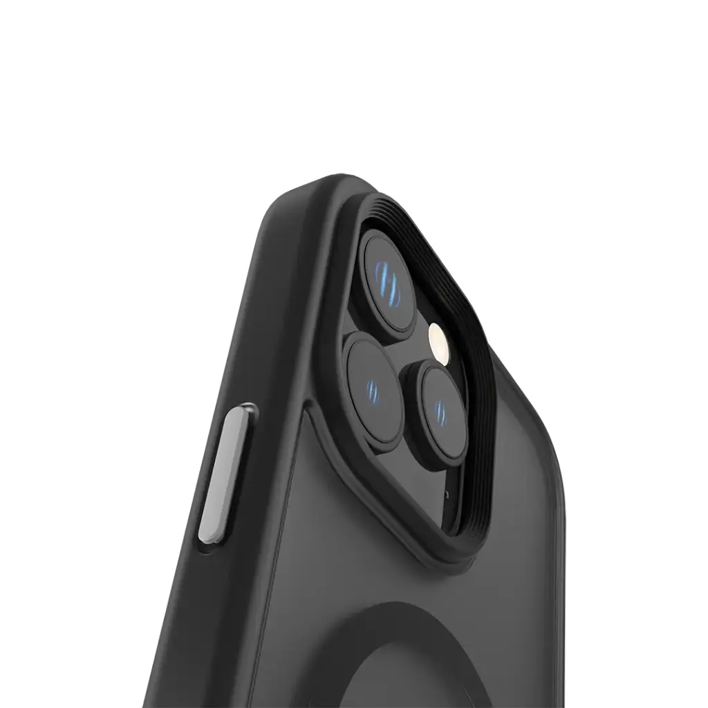 LEVELO IPHONE 16 PRO MATTEO CASE WITH BOTTOM STAND GRIP LVLMCBSG16PBK - Image 2