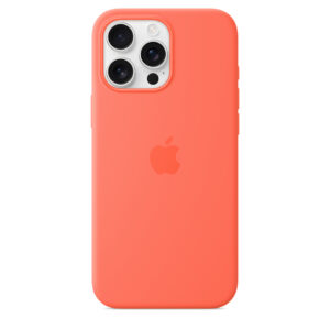iPhone 16 Pro Max Silicone MagSafe Case Tangerine