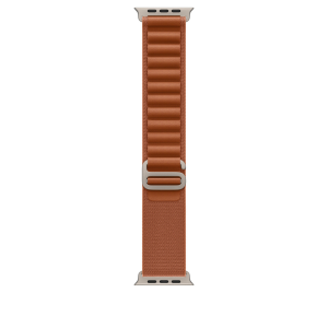 APPLE WATCH 49MM TERRA COTTA NATURAL TITANIUM ALPINE LOOP LARGE MFTD4