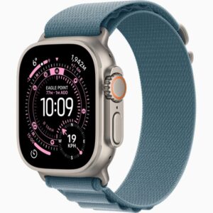 APPLE WATCH ULTRA 3 49MM GPS + CELLULAR NATURAL TITANIUM LIGHT BLUE ALPINE LOOP SMALL MEWK4