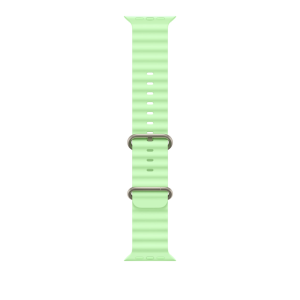 APPLE WATCH 49MM NEON GREEN NATURAL TITANIUM OCEAN BAND XL-MGCG4ZM/A