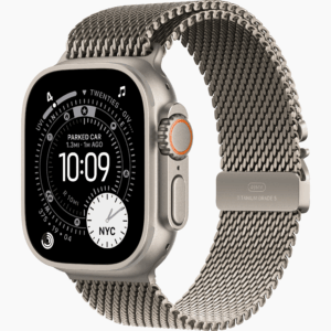 APPLE WATCH ULTRA 3 GPS + CELLULAR 49MM NATURAL TITANIUM CASE WITH NATURAL MILANESE LOOP BAND LARGE MF0E4