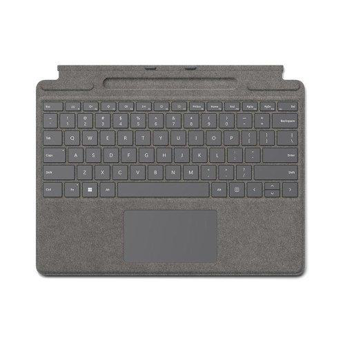 Maximize your Surface Pro’s functionality with the Microsoft Surface Pro Keyboard with Pen Storage, model 8XA-00251, designed with a premium Platinum finish and Arabic keyboard layout.