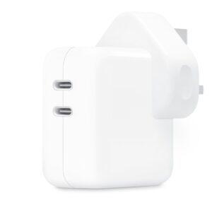 Apple 35W Dual USB-C Power Adapter (MW2K3) - Fast Charging for Multiple Devices