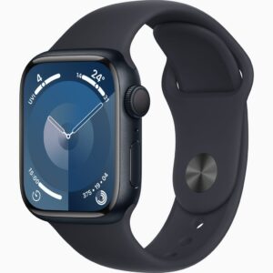 APPLE WATCH SERIES 9 GPS 41MM MIDNIGHT ALUMINIUM CASE WITH MIDNIGHT SPORT BAND