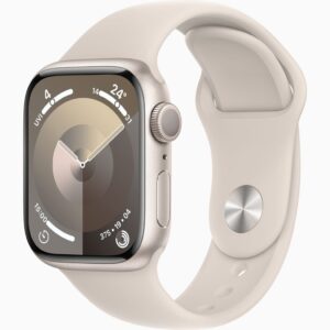 APPLE WATCH SERIES 9 GPS 41MM STARLIGHT ALUMINIUM CASE WITH STARLIGHT SPORT BAND