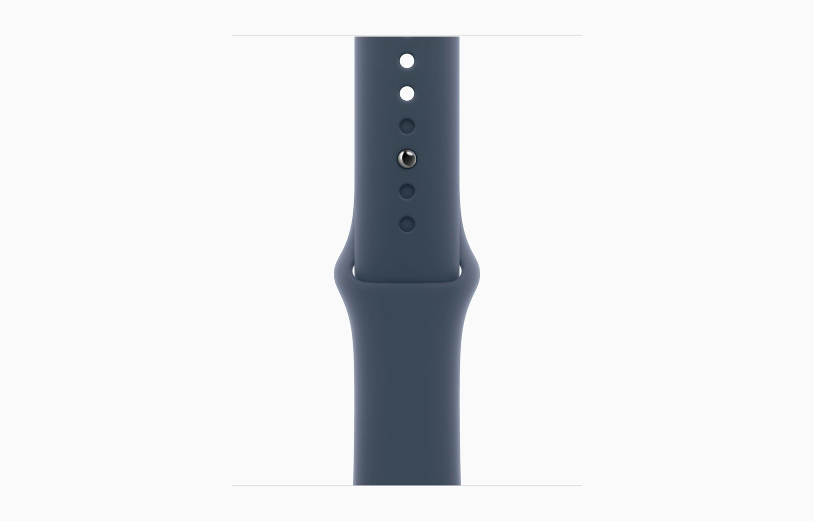 APPLE WATCH SE (2ND GENERATION) 40MM GPS SILVER ALUMINIUM CASE WITH BLUE SPORT BAND M/L MRE23 - Image 3