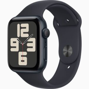 APPLE WATCH SE (2ND GENERATION) GPS 44MM MIDNIGHT ALUMINUM CASE WITH MIDNIGHT SPORT BAND S/M MRE73