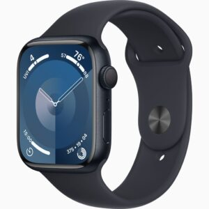 APPLE WATCH SERIES 9 GPS 45MM MIDNIGHT ALUMINIUM CASE WITH MIDNIGHT SPORT BAND