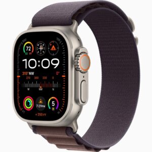 APPLE WATCH ULTRA 2 49MM GPS + CELLULAR TITANIUM CASE WITH INDIGO ALPINE LOOP MEDIUM MRET3
